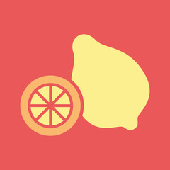 Silhouette icon lemon