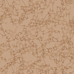 UFO military camouflage seamless pattern in different shades of beige and brown colors