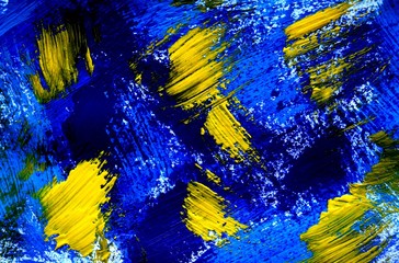 An abstract gouache painting