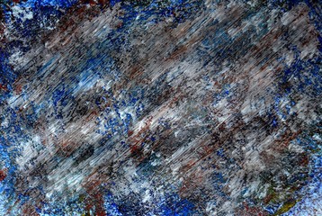 An abstract gouache painting