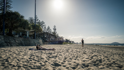 people on the beach australia