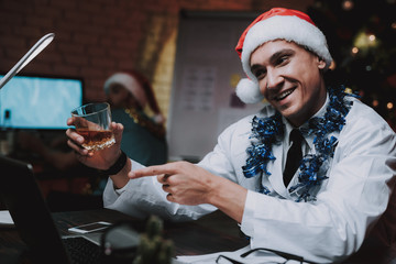 Young Doctor with Colleageu fave Fun in Office.