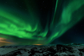 Stunning Aurora Borealis, Kleifarvatn, Iceland
