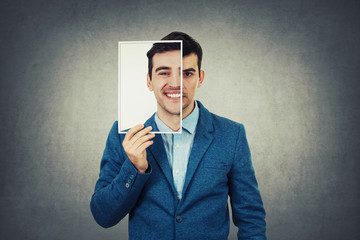 hide face expression