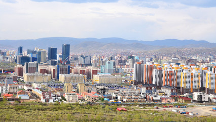 Ulaanbaatar - panorama of the capital city of Mongolia    © robnaw