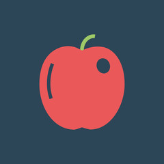 Silhouette icon apple