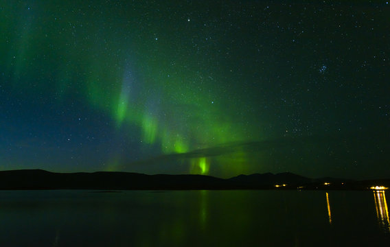 Aurora borealis in Northern Sweden