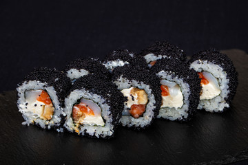 Japanese roll with salmon