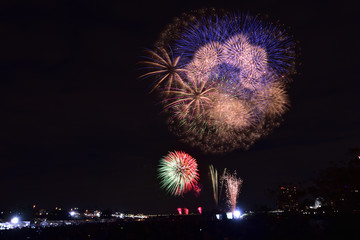 多摩川秋花火(Autumn firework at Tamagawa) 