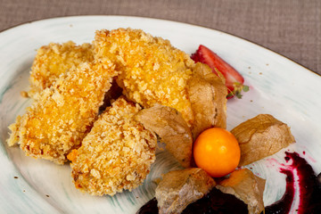 Roasted cheese sticks