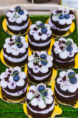 cupcakes with frosting and sprinkles