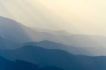 Hills Blue Misty seen from 