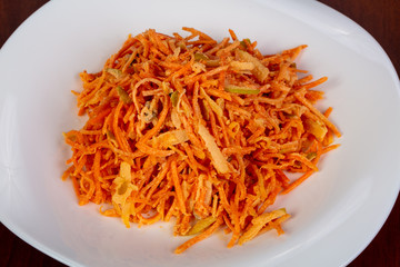 Salad with carrots and apple