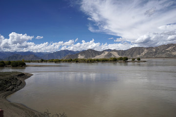  The ya river landscape in Tibet, China