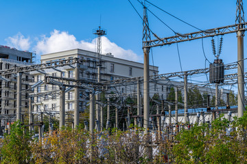 High voltage substation and equipment