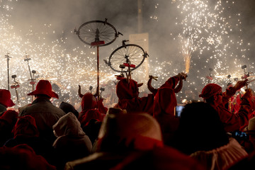 Traditional festive of "correfocs" day