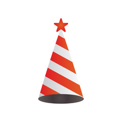 Cone hat graphic design element vector illustration