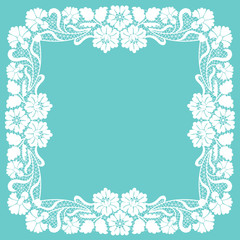 floral lace frame