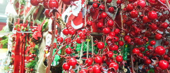 red Christmas decorations