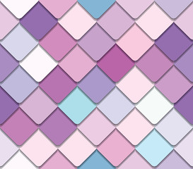 Trendy fresco mosaic seamless background in pastel colors.