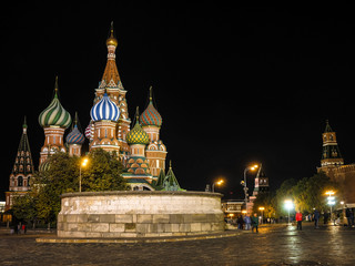 Fototapeta na wymiar Moscow, Russia - October, , 2018: Red Square in Moscow at night