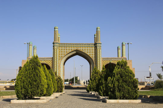 Qazvin Gateway or Darbe Kushk Gate, Qazvin, north-west Iran