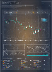 Hud forex, great design for any purposes. Icon symbol communication internet digital concept.