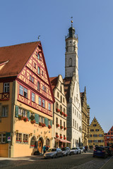 Obraz premium Market Square in Rothenburg Old Town