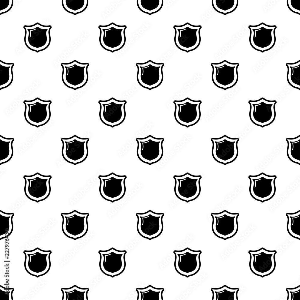 Poster museum shield pattern vector seamless repeating for any web design