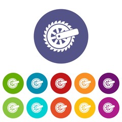 Cogwheel icon. Simple illustration of cogwheel vector icon for web