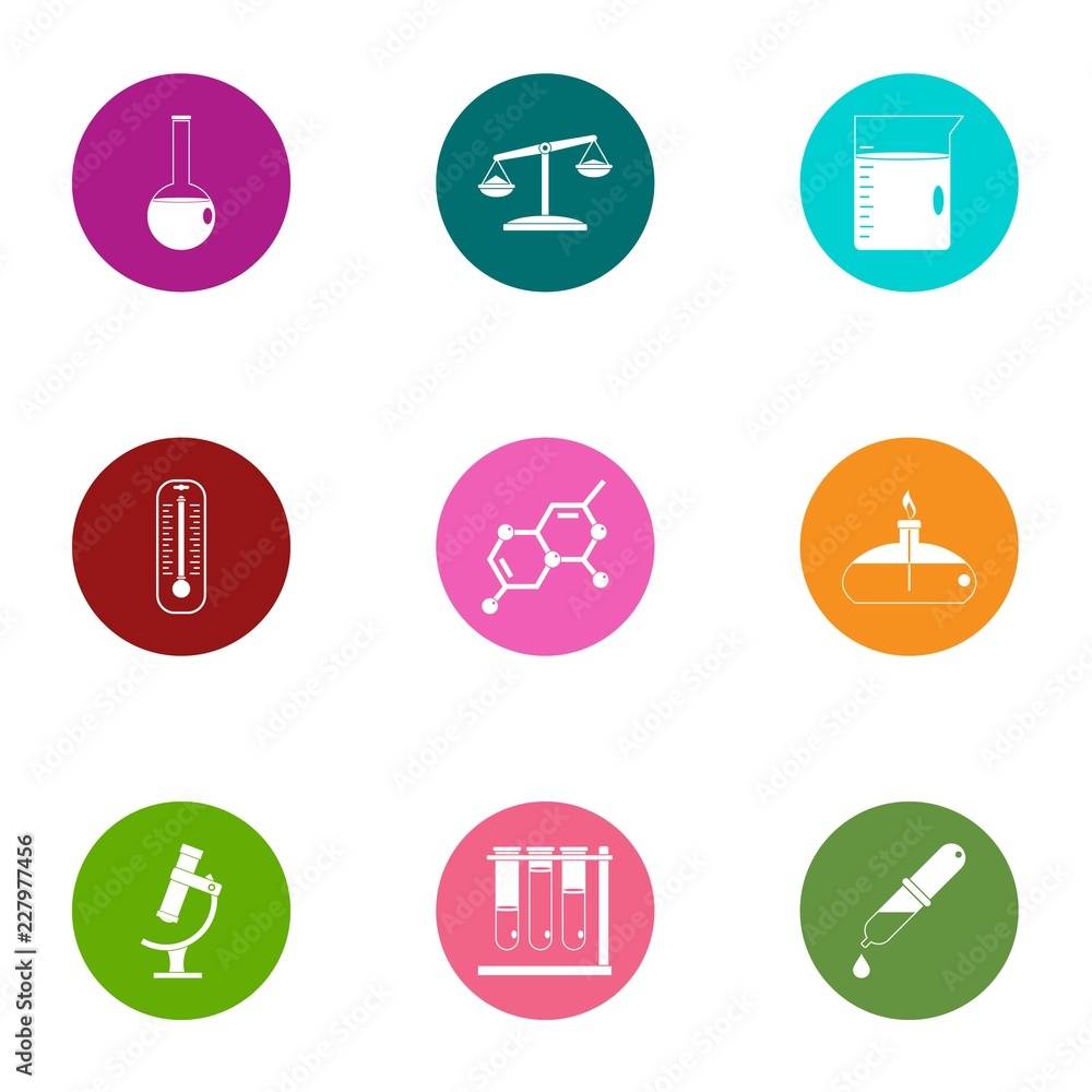 Aufkleber connective cell icons set. flat set of 9 connective cell vector icons for web isolated on white back