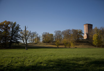 Naklejka premium Autum in the park of Drottningholm at Stockholm