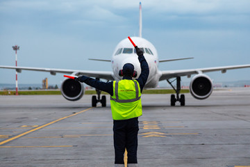 airplane at the airport