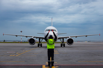 airplane at the airport