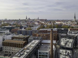 Fototapeta na wymiar Aerial of city Tallinn, Estonia