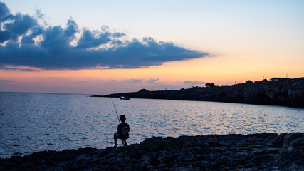 Tramonto pescatore