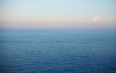 seascape in monaco on sunset. Horizontal image