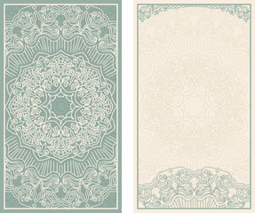 Abstract background, wedding invitation or greeting card design with lace pattern, beautiful luxury postcard, ornate page cover, ornamental vector illustration