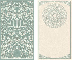 Abstract background, wedding invitation or greeting card design with lace pattern, beautiful luxury postcard, ornate page cover, ornamental vector illustration
