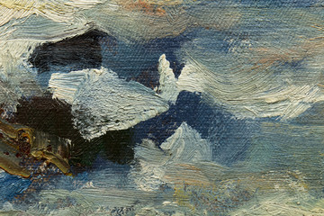 Oil painting, abstract