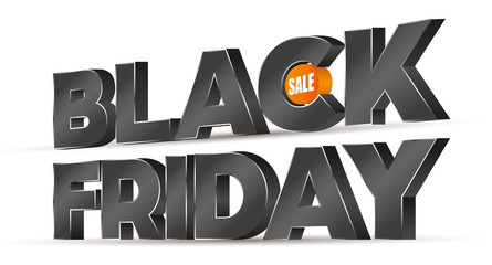 Black Friday total black writing