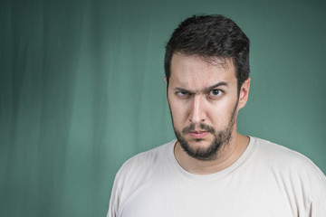 man with a beard and interesting look