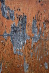 Fläche mit abgeblätterter Farbe