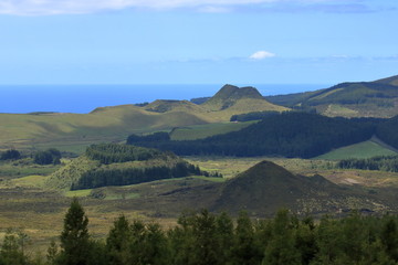 Fototapeta premium The Beautiful Isla Terceira at the Azores (Portugal)