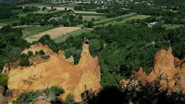Panorama of Colorado of Provence in 4k