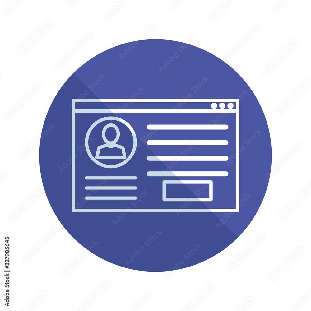 Poster template webpage with login acount