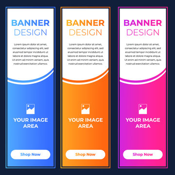 Modern Banner Designs with Different Colors