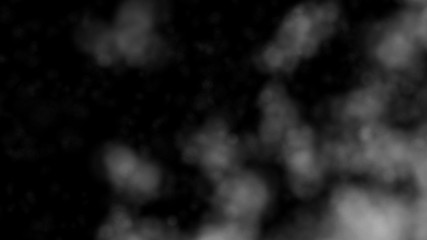 Smoke on black background. White smoke. 4k illustration.