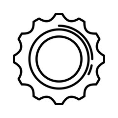gears machinery isolated icon