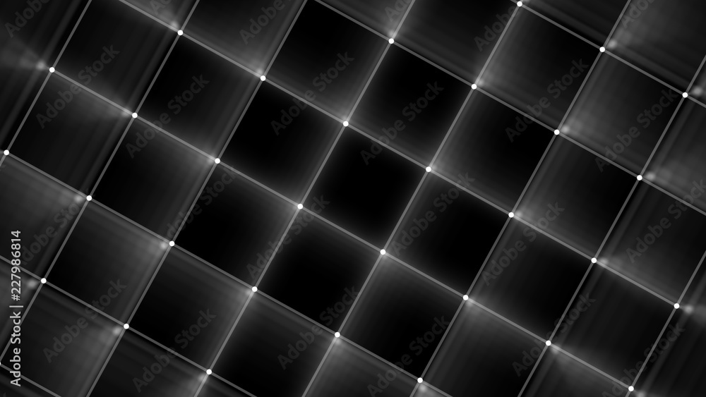 Poster Block chain concept. Network connection. 3D Rendering. Big data visualization. 4k rendering.